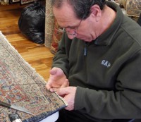 Oriental rug repair and restoration